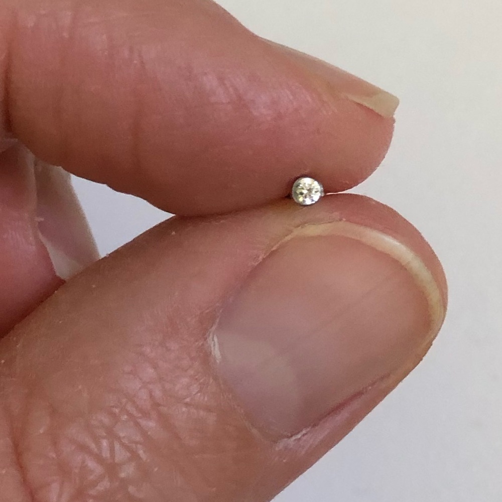 Royale Swarovski Titanium Earring, small